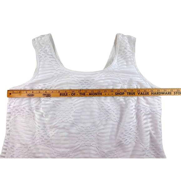 K Woman Collection 2-Piece Zipper Jacket and Tank Top Size 20W White - Picture 13 of 14